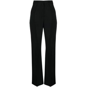 Jacquemus, Dames, Broeken, Zwart, Maat: XS Wol,