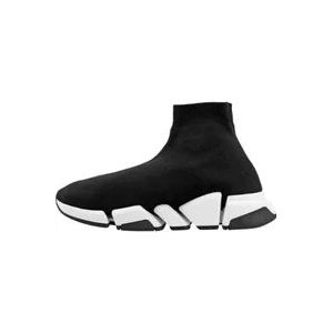Balenciaga Polyester sneakers , Black , Heren , Maat: 44 1/2 EU