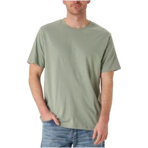 SELECTED - SLHAspen - Shirt - Mintgroen - Jersey, Ronde Hals, Kwartmouw