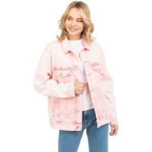 Tommy Hilfiger, Dames, Jassen, Roze, Maat: XS Denim,