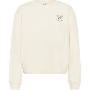 Saint Tropez - Sweatshirt - Wit - Sportieve Losse Pasvorm - Lange Mouwen