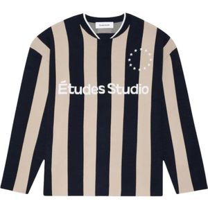 Études, Heren, Tops, Blauw, Maat: XL Viscose,