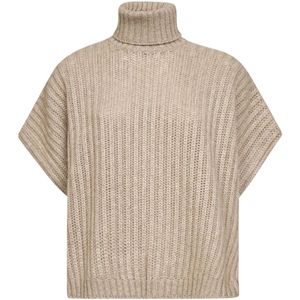 Brunello Cucinelli, Dames, Truien, Bruin, Maat: S Kasjmier,