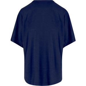 Carven, Dames, Tops, Blauw, Maat: M Zijde,