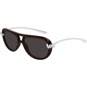 Bottega Veneta - Aviator - Zonnebril - Bruin - 58 mm Lensbreedte