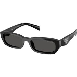 Prada - PR B06S - Zonnebril - Zwart - Acetaat - Vierkant Frame