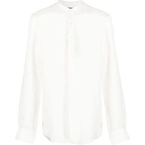 Ralph Lauren, Heren, Overhemden, Wit, Maat: 2XL Linnen,