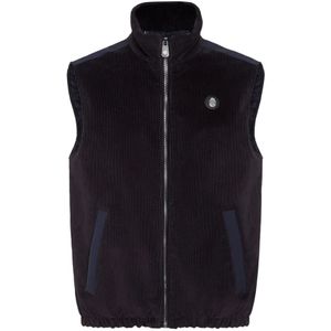 Billionaire, Heren, Jassen, Blauw, Maat: M Velours,