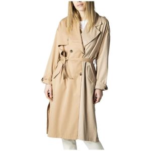 Only, Dames, Mantels, Beige, Maat: L Poliester,