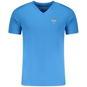 Aeronautica Militare, Heren, Tops, Blauw, Maat: M Katoen,