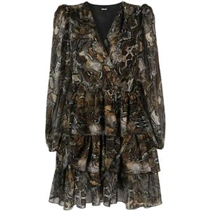 Just Cavalli, Dames, Jurken, Veelkleurig, Maat: XS Poliester,