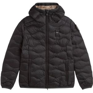 Blauer, Dames, Jassen, Zwart, Maat: XS Nylon,