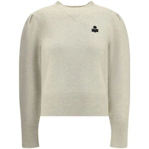 Marant étoile, Dames, Truien, Beige, Maat: 2XS Katoen,