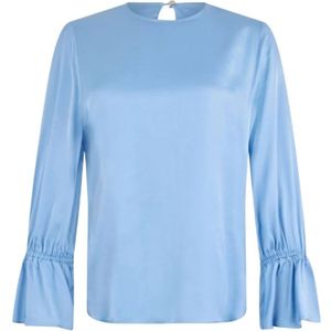 Liu Jo, Dames, Blouses & Shirts, Blauw, Maat: S