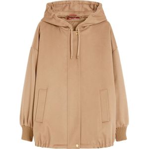 Max Mara Studio, Dames, Sweatshirts & Hoodies, Bruin, Maat: XS Wol,