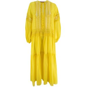 Ermanno Scervino, Dames, Jurken, Groen, Maat: S Katoen,