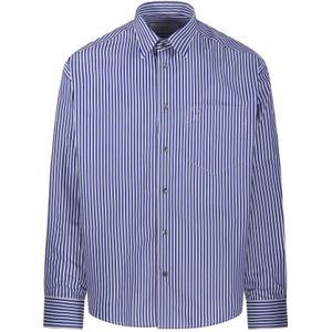 Ami Paris, Heren, Overhemden, Blauw, Maat: M Katoen,