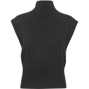 Gestuz, Dames, Truien, Zwart, Maat: L Wol,