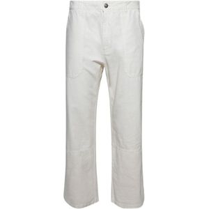 Palm Angels, Heren, Broeken, Beige, Maat: L Katoen,