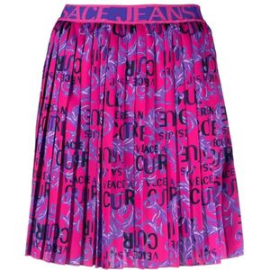Versace Jeans Couture, Dames, Rokken, Paars, Maat: 2XS