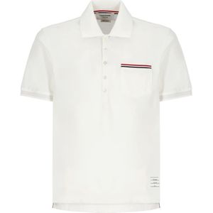 Thom Browne, Heren, Tops, Wit, Maat: S Katoen,