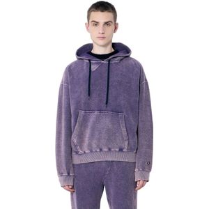 Nòmarythm Textile, Heren, Sweatshirts & Hoodies, Paars, Maat: L Katoen,