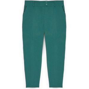 Fiorella Rubino, Dames, Broeken, Blauw, Maat: L Viscose,