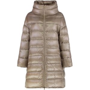 Herno, Dames, Mantels, Grijs, Maat: XS Zijde,