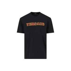 Versace T-shirts , Black , Heren , Maat: S