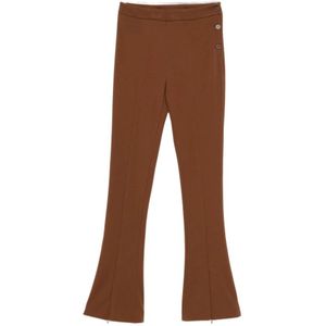 Semicouture, Dames, Broeken, Bruin, Maat: XS Nylon,