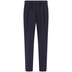 Herno, Heren, Broeken, Blauw, Maat: XL Nylon,