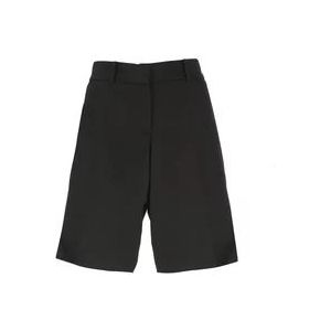 Casablanca Zwarte Zijde Viscose Shorts , Black , Dames , Maat: 2XS