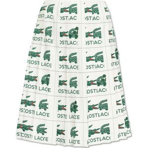 Lacoste, Dames, Rokken, Wit, Maat: M Poliester,