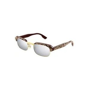 Gucci Zonnebrillen Gg1480S - Fashion Show , Brown , Heren , Maat: 52 MM