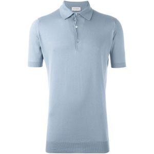 John Smedley, Heren, Tops, Blauw, Maat: XL Katoen,