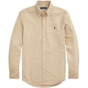 Polo Ralph Lauren, Heren, Overhemden, Beige, Maat: XS Katoen,