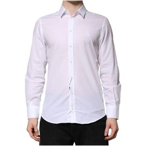 Dolce & Gabbana, Heren, Overhemden, Wit, Maat: M Katoen,