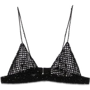 Golden Goose, Dames, Tops, Zwart, Maat: S Katoen,