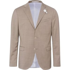 Baldessarini - Kostuum - Beige - Heren - Wol - Formal Blazers