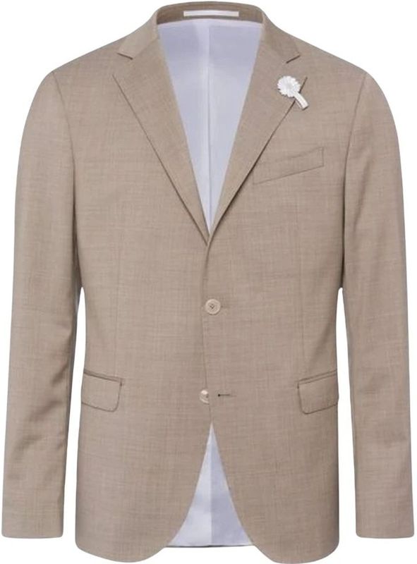 Baldessarini - Kostuum - Beige - Heren - Wol - Formal Blazers