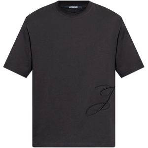 Jacquemus, Heren, Tops, Zwart, Maat: XS