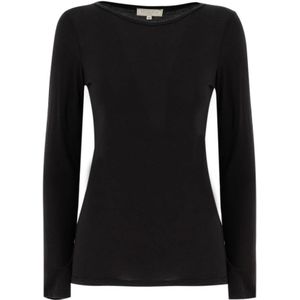 Antonelli Firenze, Dames, Tops, Zwart, Maat: S Wol,