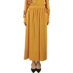 Kaos, Dames, Rokken, Geel, Maat: M Zijde,