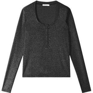 Patrizia Pepe, Dames, Truien, Zwart, Maat: XS Viscose,