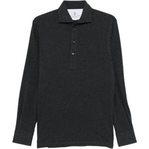 Brunello Cucinelli, Heren, Tops, Grijs, Maat: S