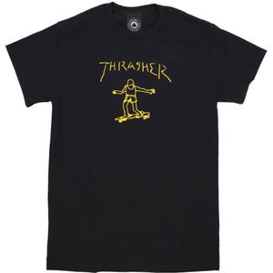 Thrasher, Heren, Tops, Zwart, Maat: XL
