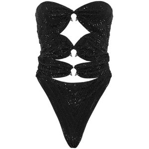 Philipp Plein, Dames, Badkleding, Zwart, Maat: M
