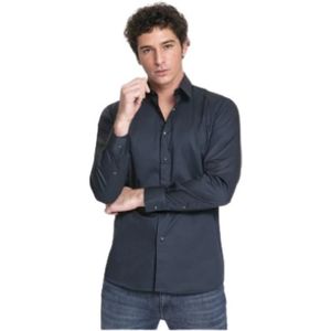 Karl Lagerfeld, Heren, Overhemden, Blauw, Maat: 5XL Katoen,