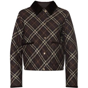 Burberry, Dames, Jassen, Bruin, Maat: M Katoen,