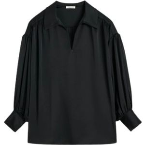 By Malene Birger, Dames, Blouses & Shirts, Zwart, Maat: XS